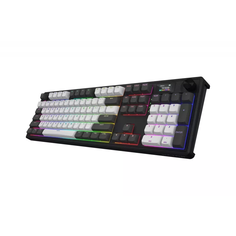 HATOR Skyfall Pro Wireless 100 Tastatur Gaming USB + RF Wireless + Bluetooth QWERTY US English Schwarz, Grau
