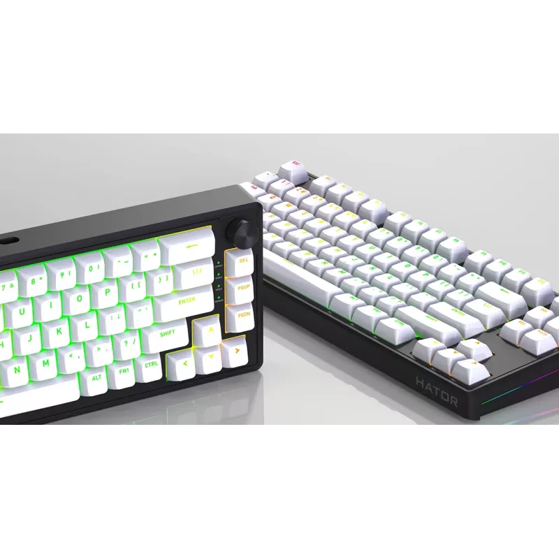HATOR Skyfall 80 MAG ULTRA 8K Tastatur Gaming USB QWERTY US-Englisch Schwarz, Weiß