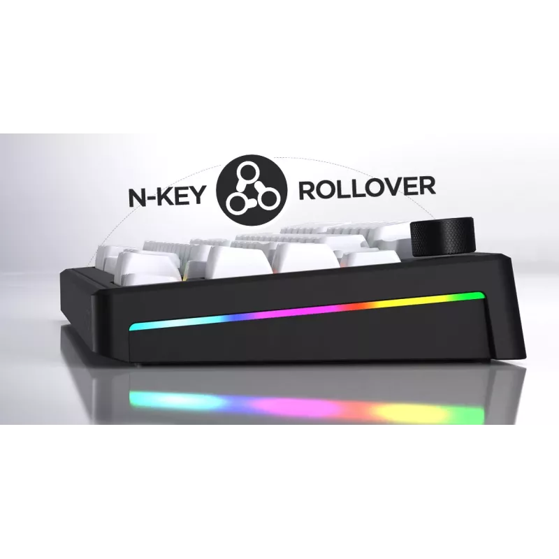 HATOR Skyfall 80 MAG ULTRA 8K Tastatur Gaming USB QWERTY US-Englisch Schwarz, Weiß