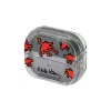 Hülle Samsung Keith Haring Slickback für Galaxy Buds3 Pro Rot Transparent