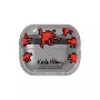 Hülle Samsung Keith Haring Slickback für Galaxy Buds3 Pro Rot Transparent