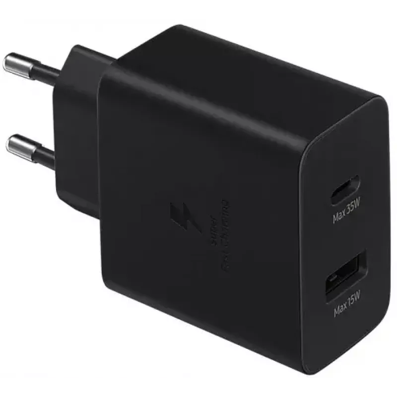 Samsung EP-TA220NBEGEU Ladegerät für Mobilgeräte Kopfhörer, Headset, Laptop, Smartphone, Smartwatch, Tablet Schwarz AC Indoor