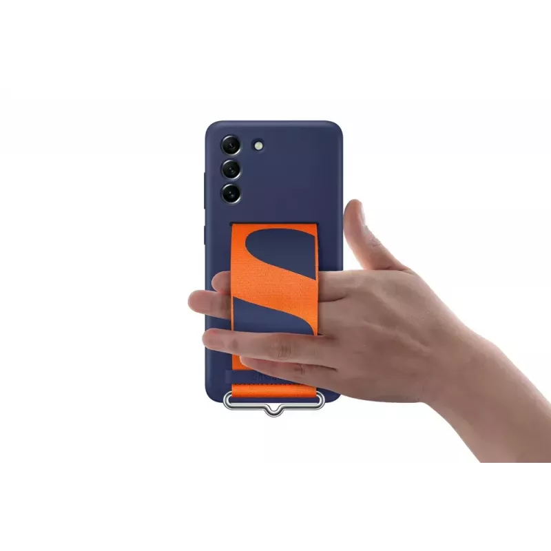 Samsung Silikon-Rückabdeckung mit Band Weiß Samsung Galaxy S21 FE
