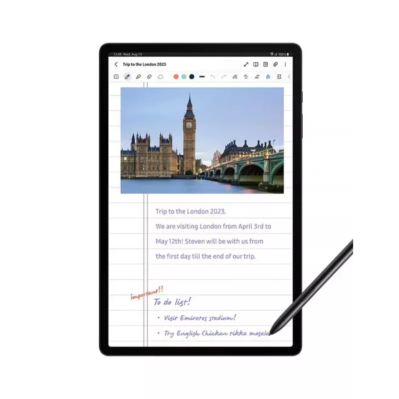 Samsung Galaxy Tab S9 SM-X716B 5G Snapdragon 128 GB 27,9 cm (11 Zoll) 8 GB Wi-Fi 6 (802.11ax) Android 13 Graphite