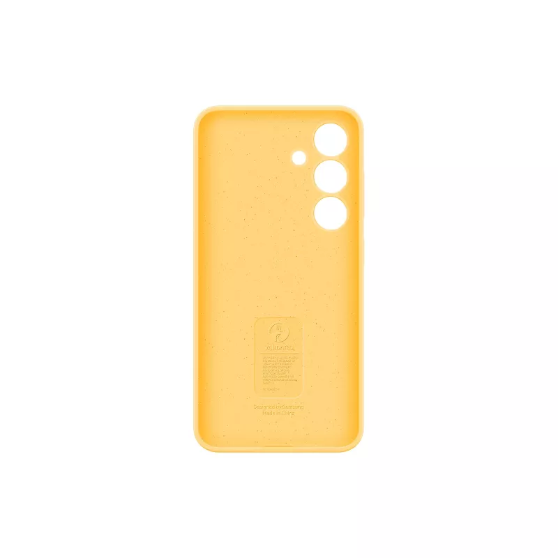 Samsung Galaxy S24 Gelbe Silikonhülle Monochromatische Passform