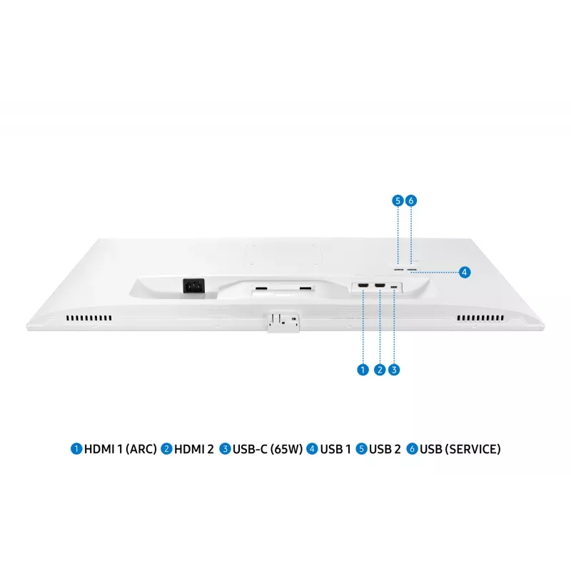 Samsung M70D Computermonitor 81,3 cm (32 Zoll) 3840 x 2160 Pixel 4K Ultra HD LED Weiß