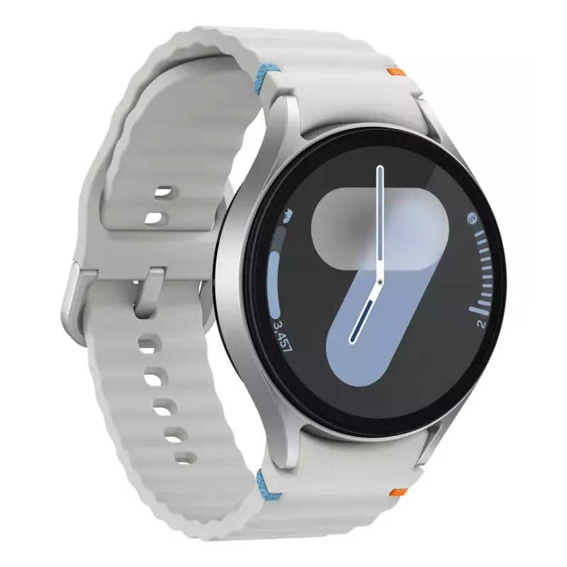 Samsung Galaxy Watch7 3,81 cm (1,5 Zoll) AMOLED 44 mm Digital 480 x 480 Pixel Touchscreen 4G Silber WLAN GPS (Satellit)