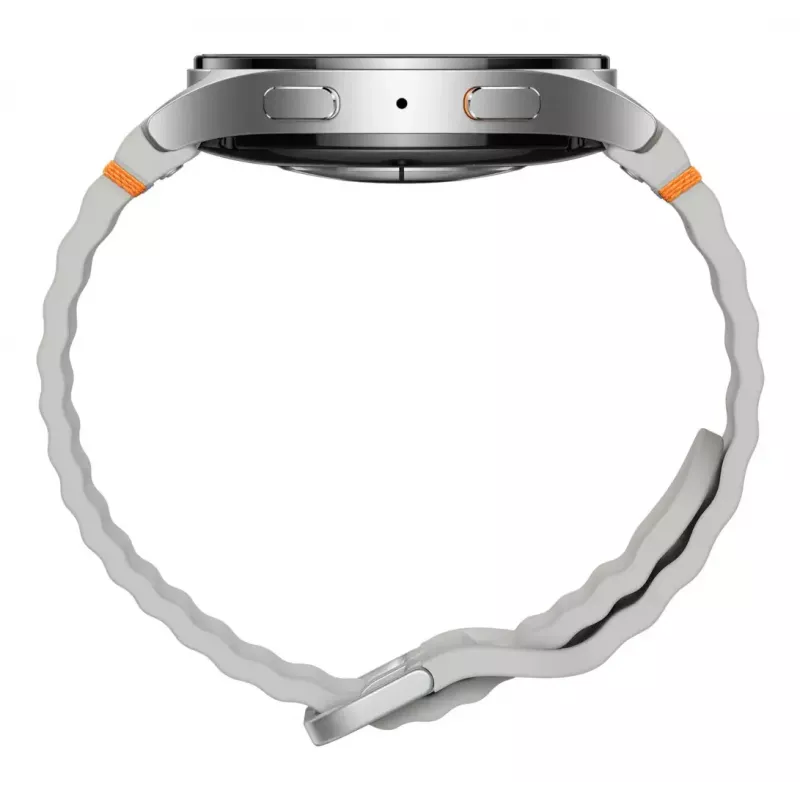Samsung Galaxy Watch7 3,81 cm (1,5 Zoll) AMOLED 44 mm Digital 480 x 480 Pixel Touchscreen 4G Silber WLAN GPS (Satellit)