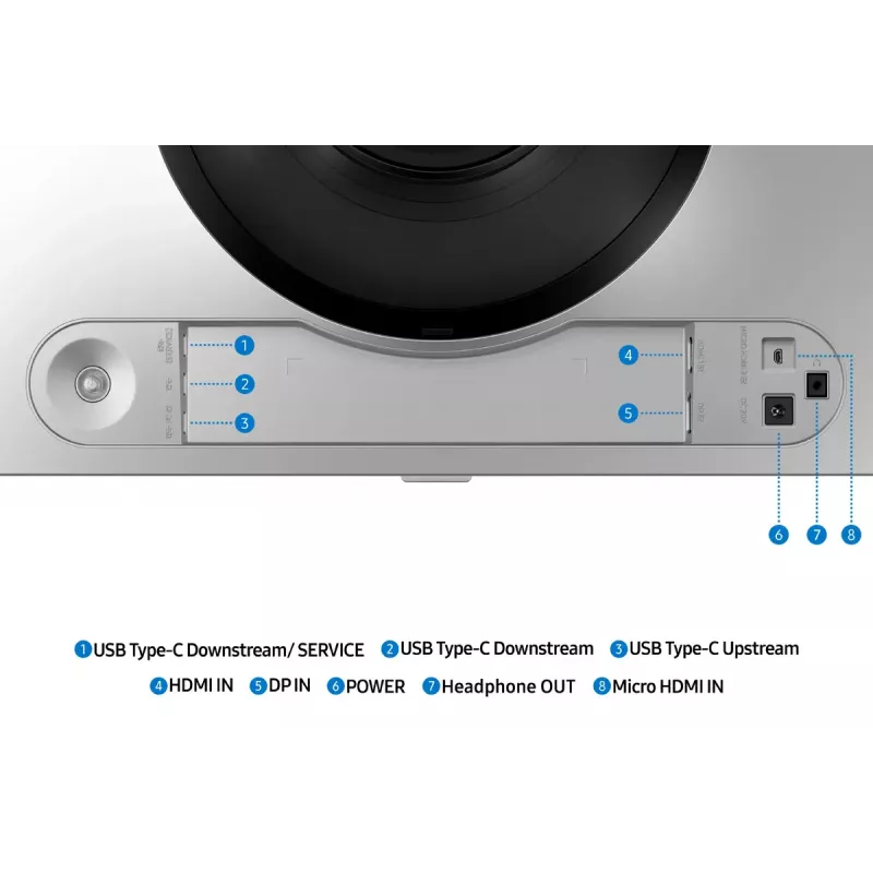 Samsung G91SD Computer-Monitor 124,5 cm (49 Zoll) 5120 x 1440 Pixel Dual QHD OLED Silber