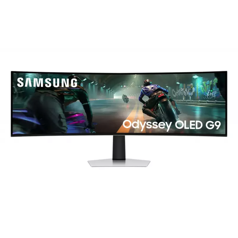 Samsung G91SD Computer-Monitor 124,5 cm (49 Zoll) 5120 x 1440 Pixel Dual QHD OLED Silber