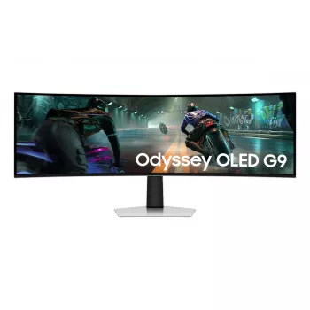 Samsung G91SD Computer-Monitor 124,5 cm (49 Zoll) 5120 x 1440 Pixel Dual QHD OLED Silber