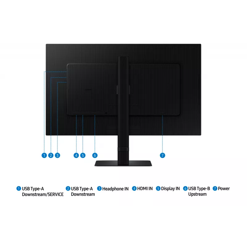 Samsung S60UD Computermonitor 68,6 cm (27 Zoll) 2560 x 1440 Pixel Quad HD LCD Schwarz