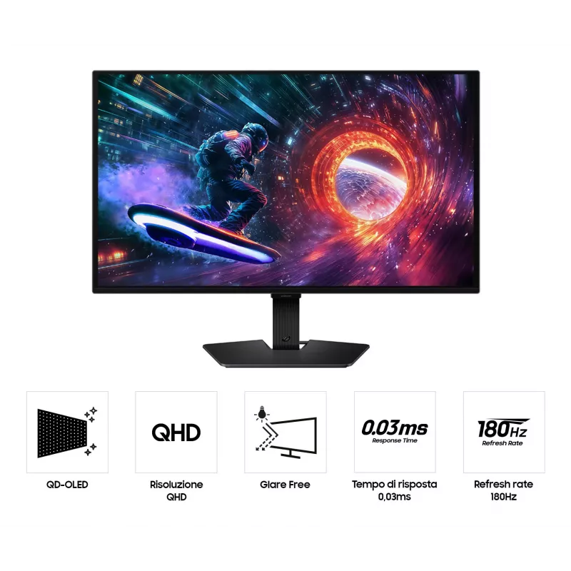 Samsung G50F Computermonitor 68,6 cm (27 Zoll) 2560 x 1440 Pixel Quad HD OLED Schwarz