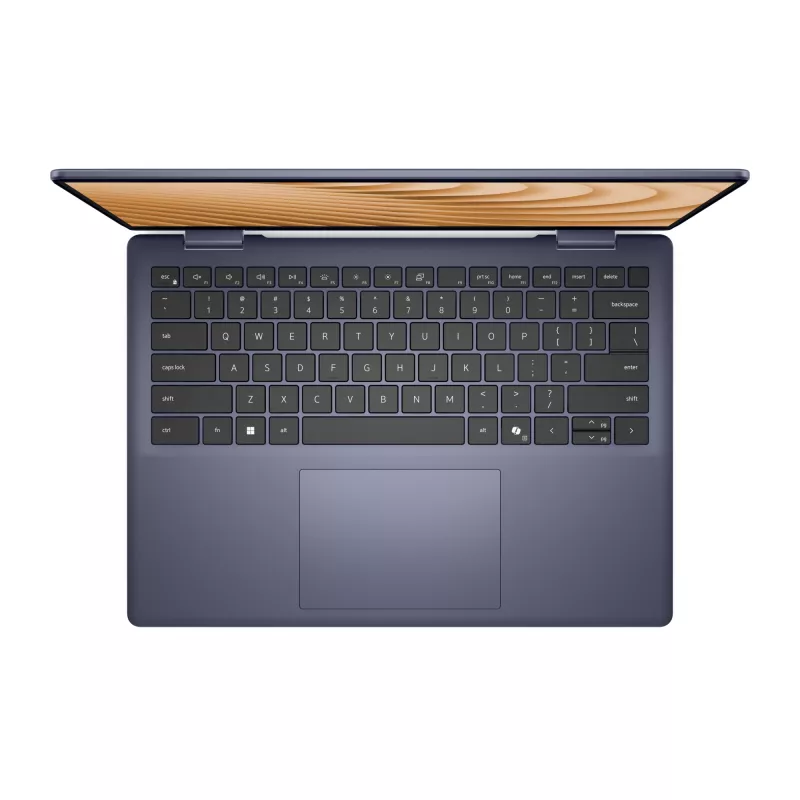 DELL 2-in-1 DB04255 AMD Ryzen™ AI 7 350 Hybrid (2-in-1) 35.6 cm (14 Zoll) Touchscreen Full HD+ 16 GB LPDDR5x-SDRAM 1 TB SSD Wi-Fi 7 (802.11be) Windows 11 Pro Blau