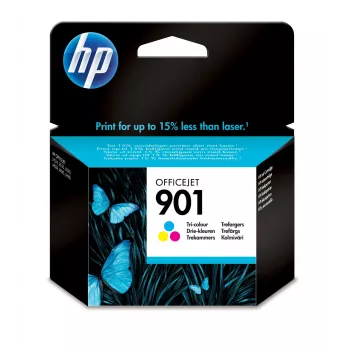 HP 901 Tri-color Original Tintenpatrone, Standard-Reichweite, Cyan, Magenta, Gelb, Farbstoffbasierte Tinte, 9 ml, 1 Stück, 360 Seiten