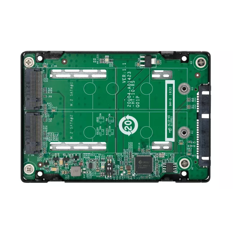 QNAP QDA-A2MAR Speichergehäuse SSD-Gehäuse Schwarz M.2