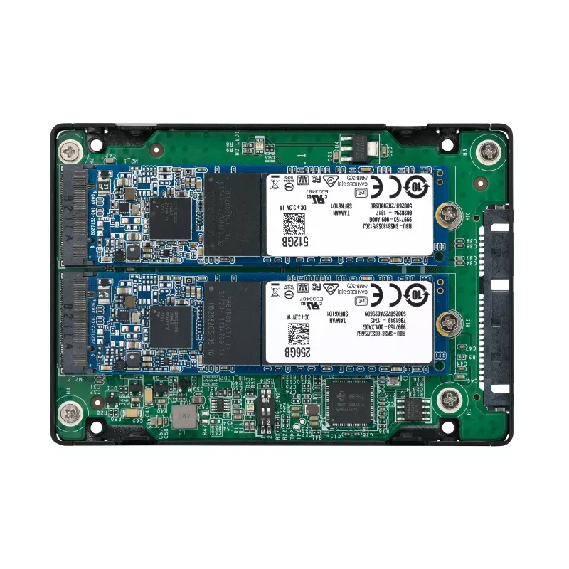 QNAP QDA-A2MAR Speichergehäuse SSD-Gehäuse Schwarz M.2