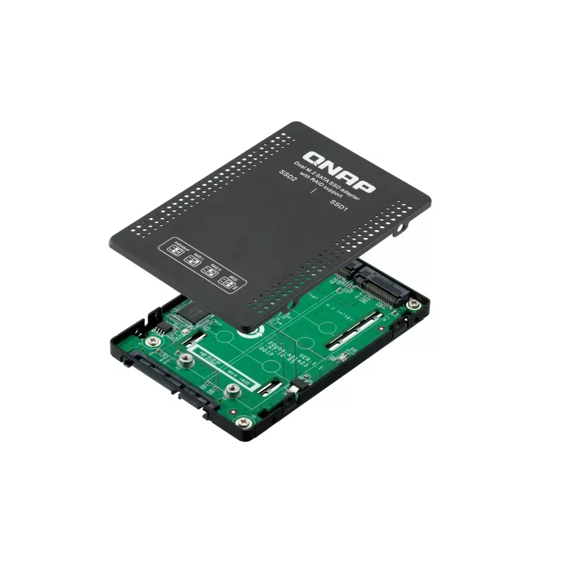 QNAP QDA-A2MAR Speichergehäuse SSD-Gehäuse Schwarz M.2