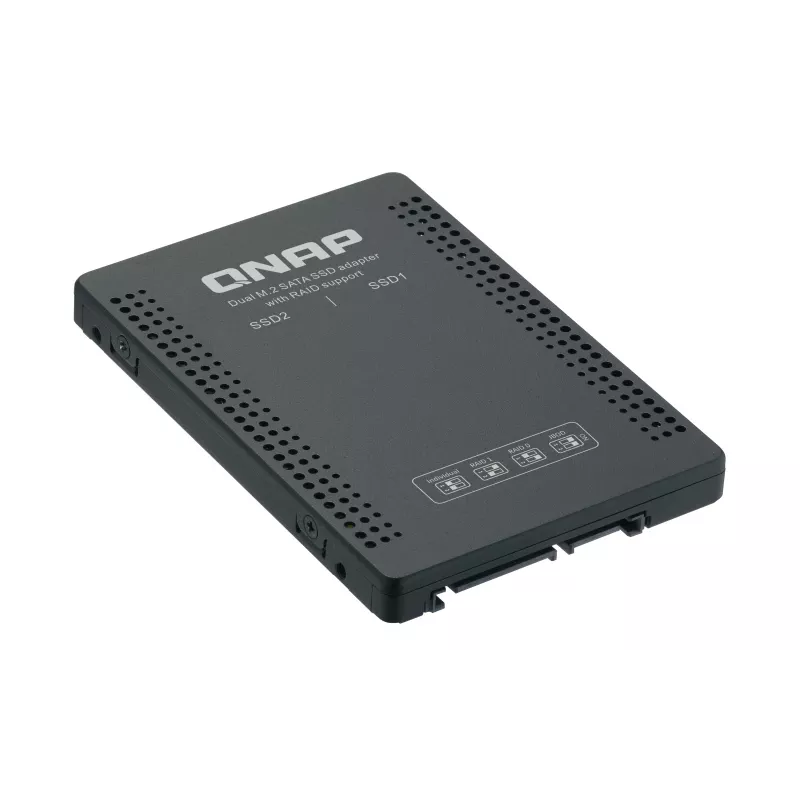 QNAP QDA-A2MAR Speichergehäuse SSD-Gehäuse Schwarz M.2