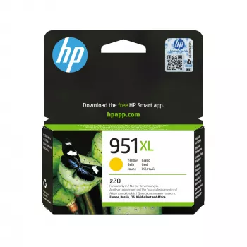 HP 951XL High Yield Gelb Original Tintenpatrone, Gelb, 1 Stk., 1500 Seiten