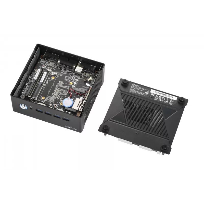Shuttle Nano PC NT10H9, Intel Core Ultra 9 185H, Intel Arc Grafik, 2xHDMI, 2xUSB 4.0 (DP), 2x2,5 Gbit LAN, inkl. VESA 24/7 Dauerbetrieb