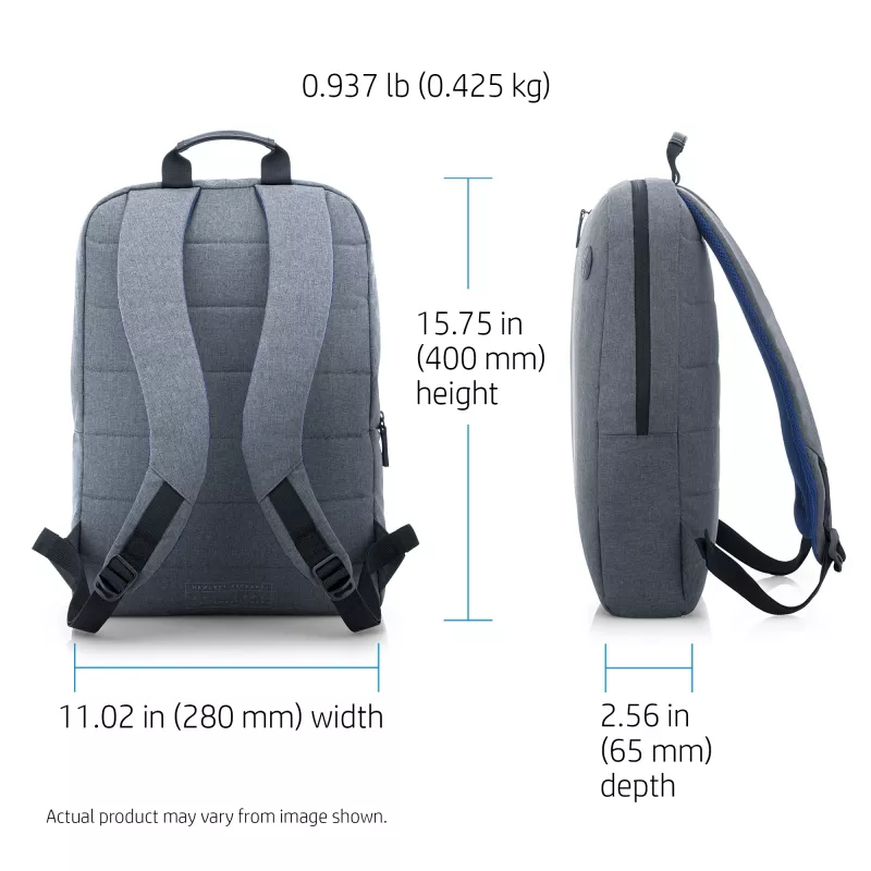 HP 15.6 Zoll Value Rucksack, Rucksack, 39,6 cm (15,6 Zoll), Schultergurt, 420 g