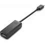 HP USB-C auf DP Adapter, 0,094 m, USB Type-C, DisplayPort, Stecker, Buchse, Gerade