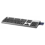 HP Smart Card CCID Tastatur, Full-size (100%), Kabelgebunden, USB, Mechanisch, Schwarz, Silber