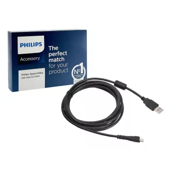 Philips 1 X für SpeechMike III USB-Kabel 2,4 m USB A Schwarz