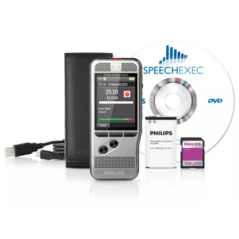 Philips DPM6000 Flash card Schwarz, Silber