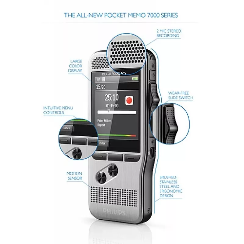Philips DPM 7200 Flash-Karte Edelstahl