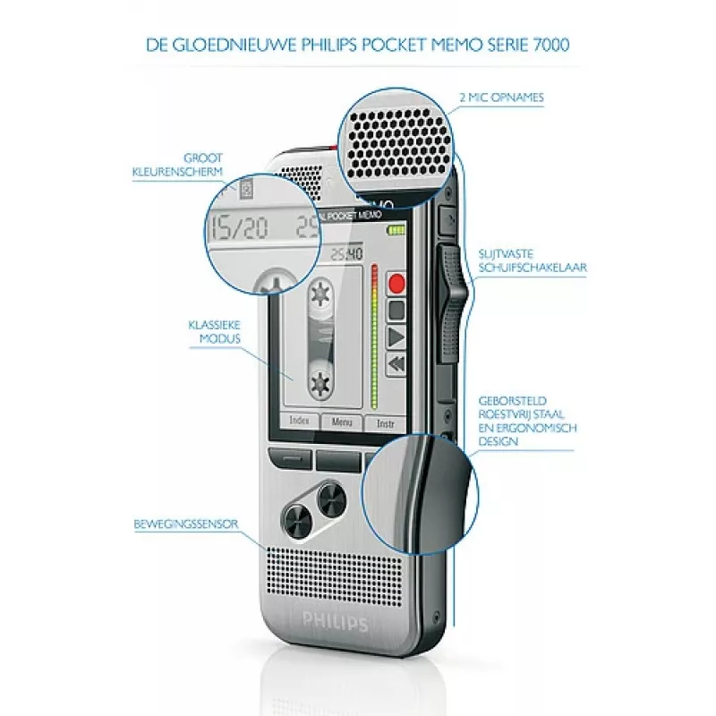 Philips DPM 7200 Flash-Karte Edelstahl