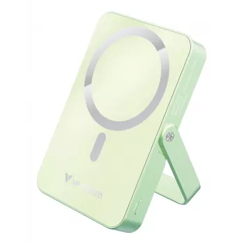 Verbatim Charge 'n' Go Magnetische kabellose Powerbank mit Ständer – 10000 mAh Grün