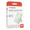Verbatim Charge 'n' Go Magnetische kabellose Powerbank mit Ständer – 10000 mAh Grün