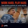 HP Poly Voyager Free 60+M UC Carbon Schwarz Earbuds +BT700 USB-C Adapter +Touchscreen-Ladecase