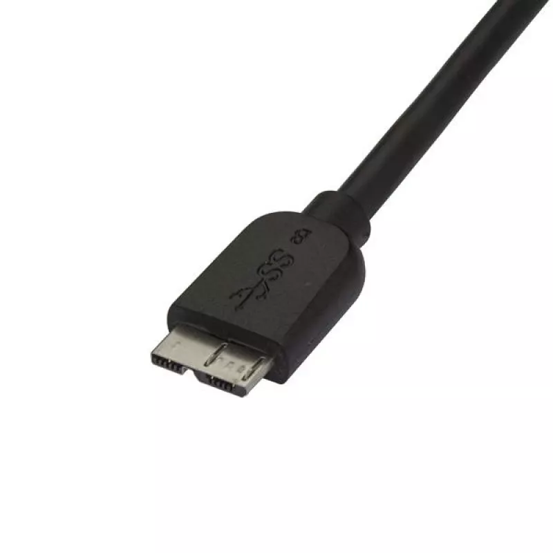 StarTech.com schlank Micro USB 3.0 Kabel - M/M - 2m (6ft), 2 m, USB A, Micro-USB B, USB 3.2 Gen 1 (3.1 Gen 1), Male/Male, Schwarz