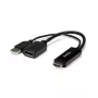StarTech.com HDMI zu DisplayPort Adapter - 4K 30Hz, 3840 x 2160 Pixel, 1080p, 720p, 120 Hz, Schwarz, MegaChips - STDP2600, Aktiver Videokonverter