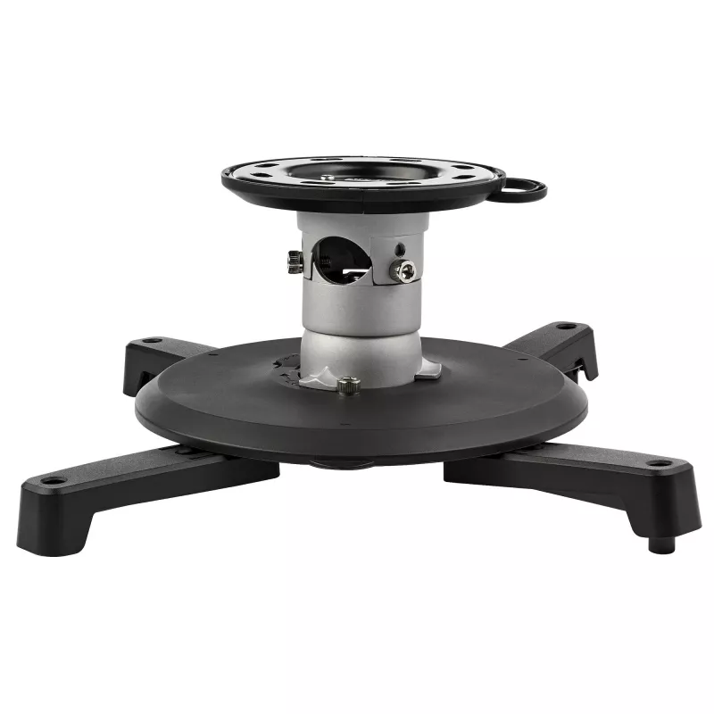 StarTech.com Universelle Deckenhalterung für Projektoren – Schwerlast, höhenverstellbar/ausziehbare Mastmontage 12,7–57,77 cm von der Decke – 15 kg – Neigen/Drehen – Hängende Projektorhalterung mit Befestigungsplatte