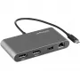 StarTech.com Dual-Monitor Thunderbolt Mini Dock, 4K 60Hz DisplayPort, Treiberloser Hub für Windows & Mac, Gigabit Ethernet, 1x USB-A (USB 5Gbps), 11in (28cm) Kabel