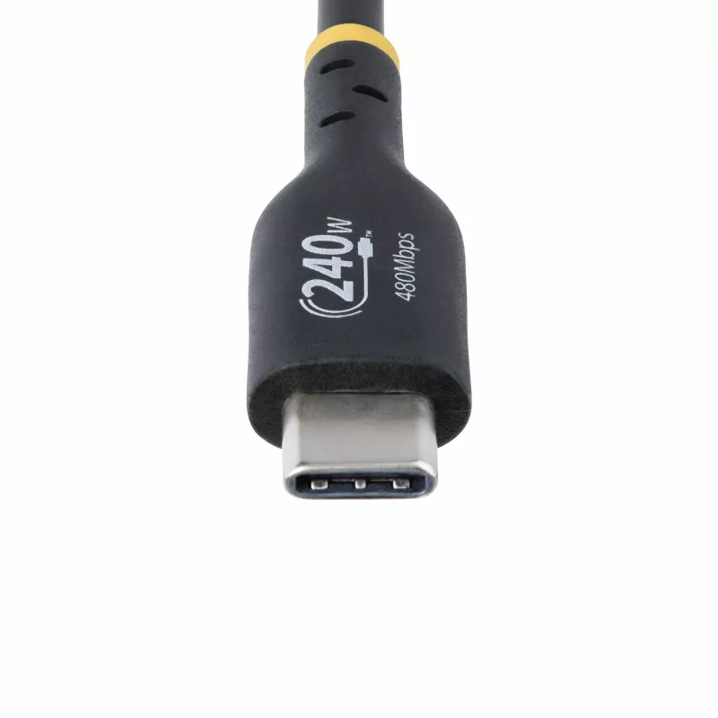 StarTech.com 3m USB-C-Ladekabel, USB-IF-zertifiziertes USB-C-Kabel, 240W PD EPR, USB 2.0 Typ-C Laptop-Ladekabel, USB-C-Datenübertragungskabel, TPE-Mantel, M/M