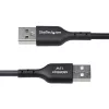 StarTech.com 3m USB-A auf USB-C Ladekabel, Laden & Synchronisieren, 3A, USB 2.0, TPE-Mantel – Schwarzes USB-Ladekabel