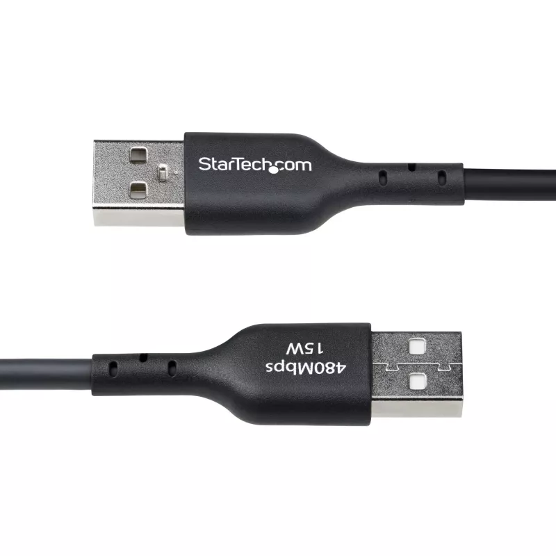 StarTech.com 3m USB-A auf USB-C Ladekabel, Laden & Synchronisieren, 3A, USB 2.0, TPE-Mantel – Schwarzes USB-Ladekabel