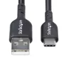 StarTech.com 3m USB-A auf USB-C Ladekabel, Laden & Synchronisieren, 3A, USB 2.0, TPE-Mantel – Schwarzes USB-Ladekabel