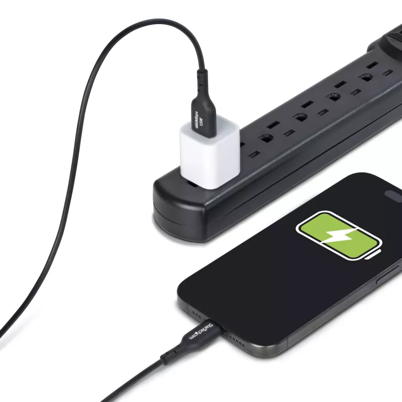 StarTech.com 3m USB-A auf USB-C Ladekabel, Laden & Synchronisieren, 3A, USB 2.0, TPE-Mantel – Schwarzes USB-Ladekabel