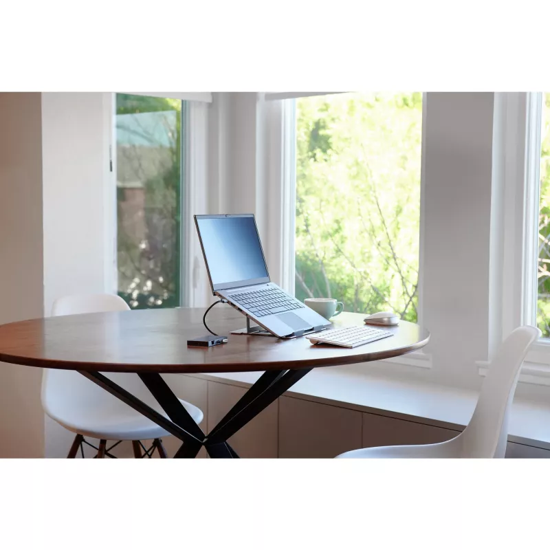 Kensington Easy Riser Aluminium-Laptop-Riser, Laptop-Ständer, Silber, Aluminium, Silikon, Stahl, 40,6 cm (16 Zoll), 5 kg, 86 - 118 mm