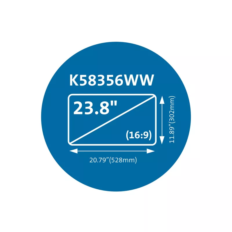 Kensington MagPro Magnetische Sichtschutzfilterfolie für Monitore 23,8″ (16:9)