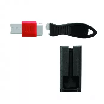 Kensington USB-Port-Schloss mit Sicherheitswächter, Schwarz, 1 Stück, Taiwan, 60 g