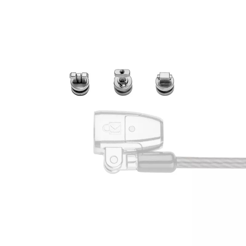 Kensington ClickSafe Universal Slots Security Anchors Kit, Anchor, Edelstahl, 3 Stk., 31 g, 115 mm, 85 mm