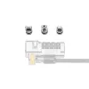 Kensington ClickSafe Universal Slots Security Anchors Kit, Anchor, Edelstahl, 3 Stk., 31 g, 115 mm, 85 mm