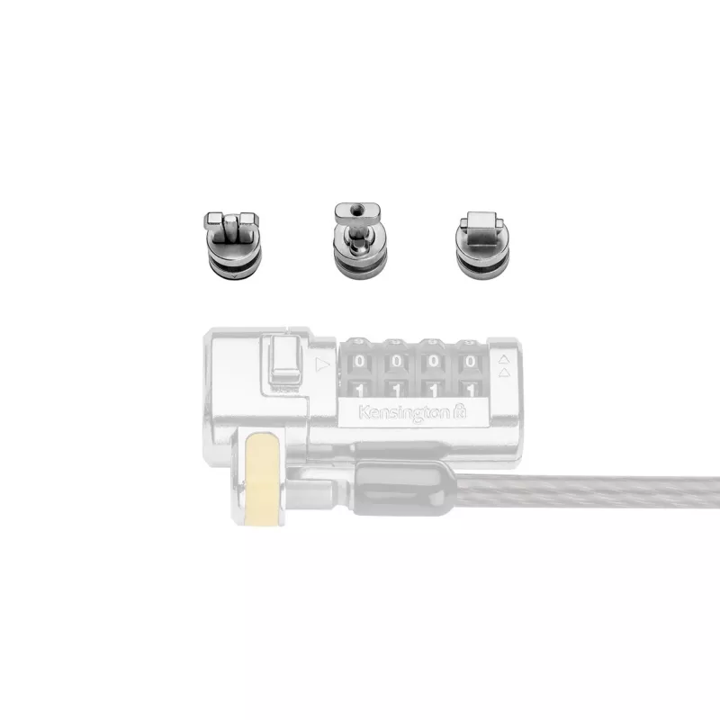 Kensington ClickSafe Universal Slots Security Anchors Kit, Anchor, Edelstahl, 3 Stk., 31 g, 115 mm, 85 mm
